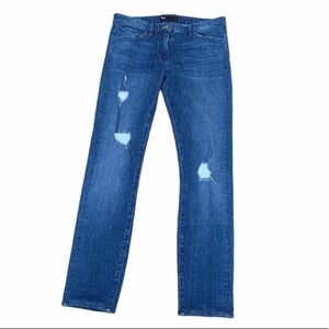 3x1 NYC W2 distressed skinny cropped jeans, Boom Wash, Size 4/27